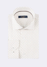 White - Brown Long Sleeve Shirt