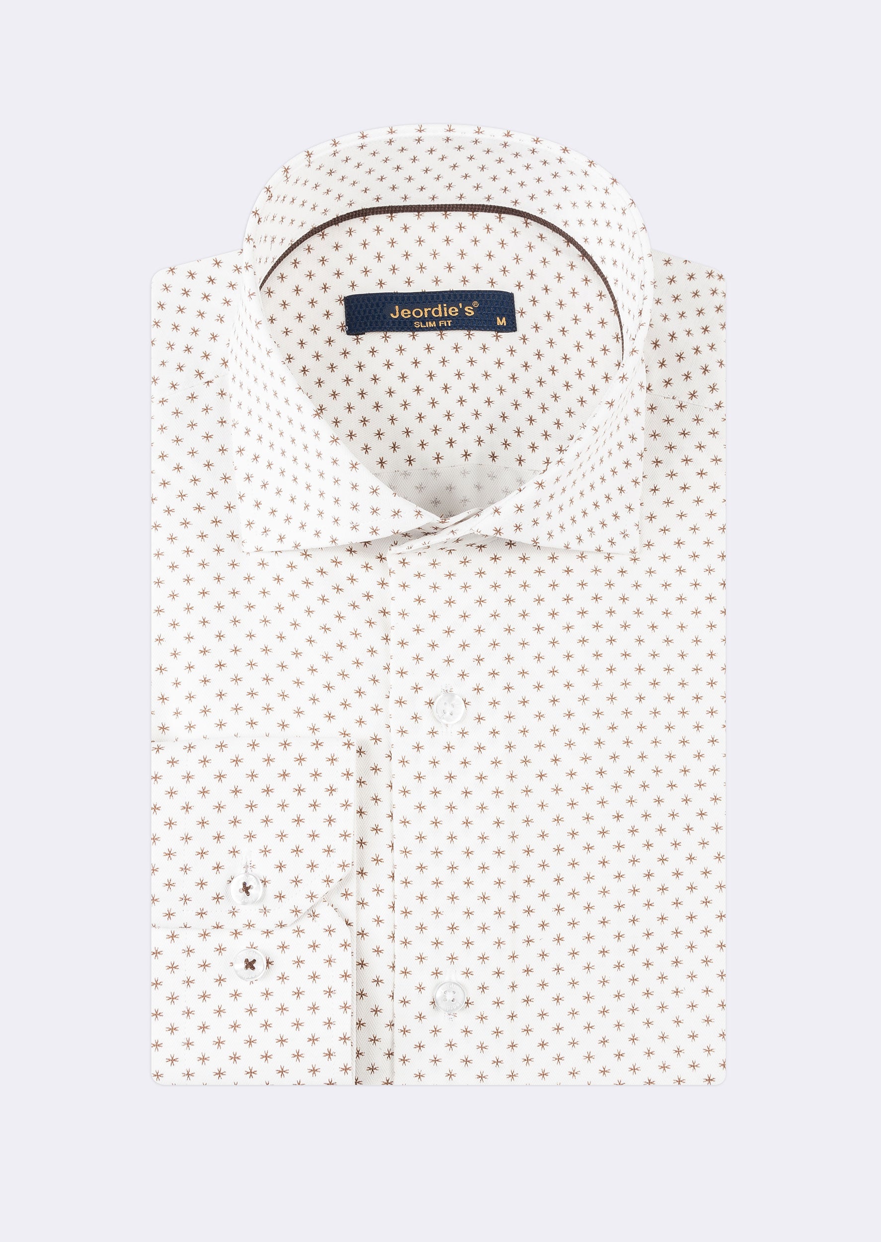 White - Brown Long Sleeve Shirt