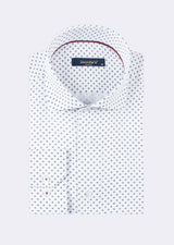 White - Navy Long Sleeve Shirt