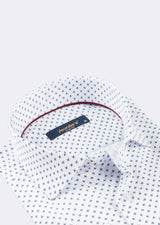 White - Navy Long Sleeve Shirt