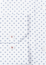 White - Navy Long Sleeve Shirt