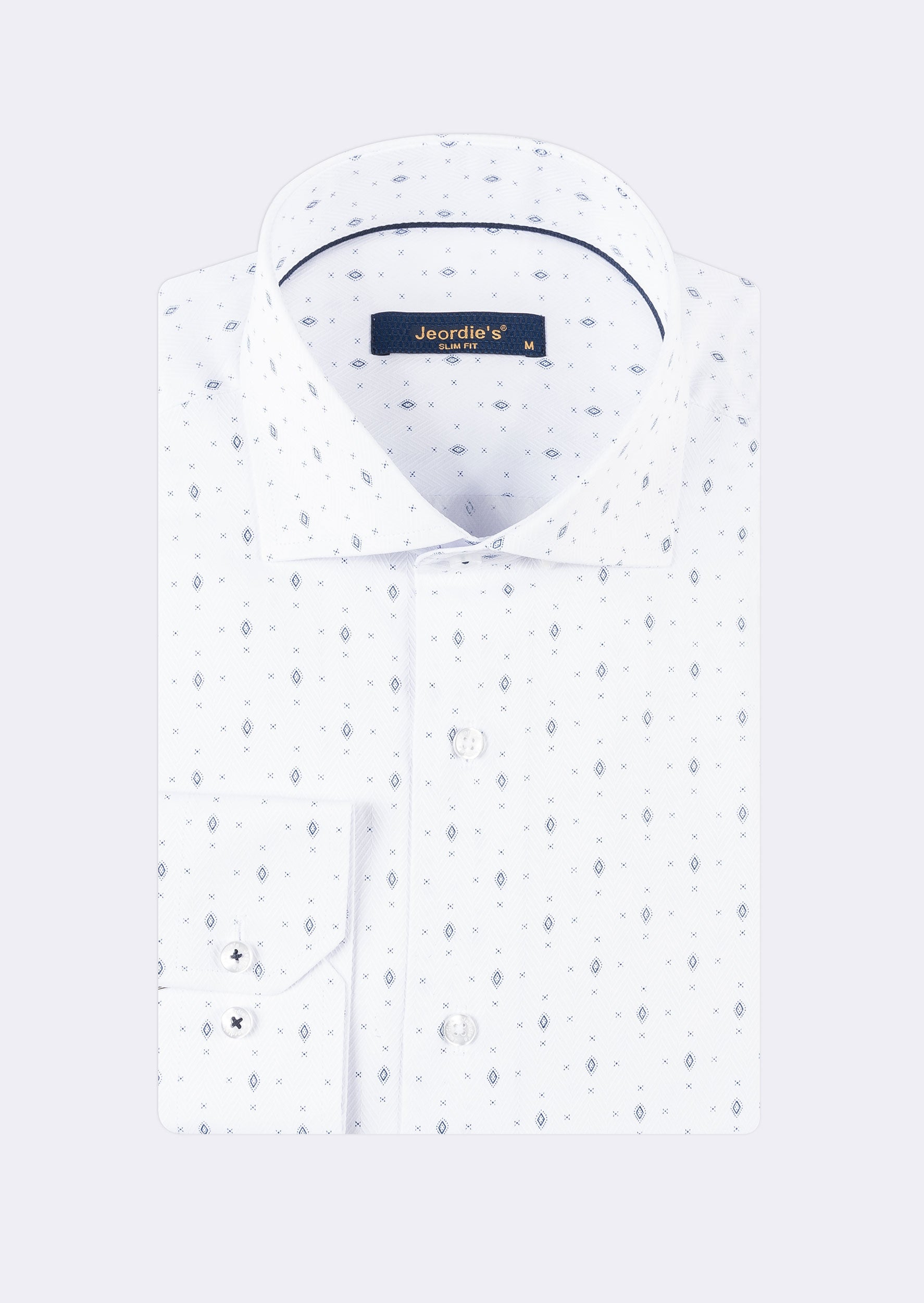 White - Navy Long Sleeve Shirt