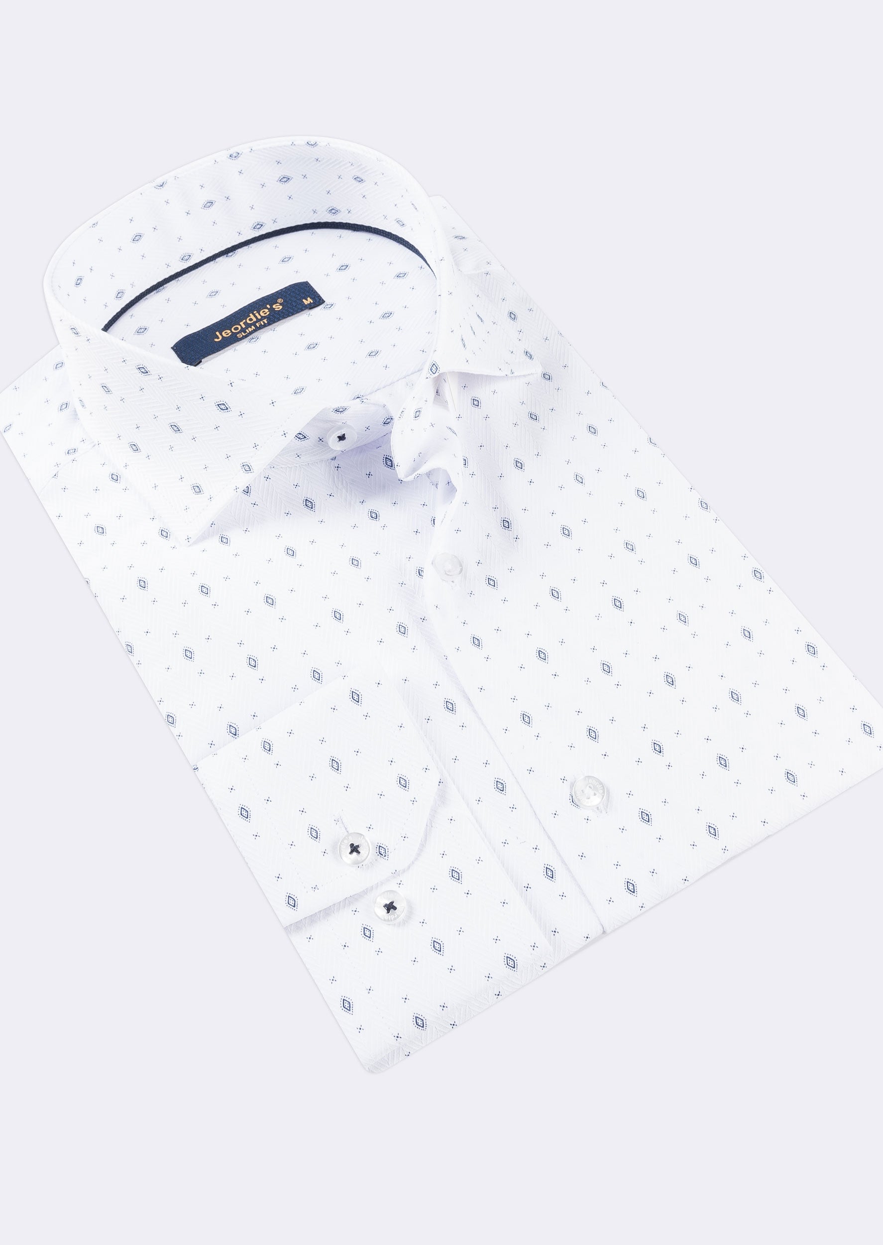 White - Navy Long Sleeve Shirt
