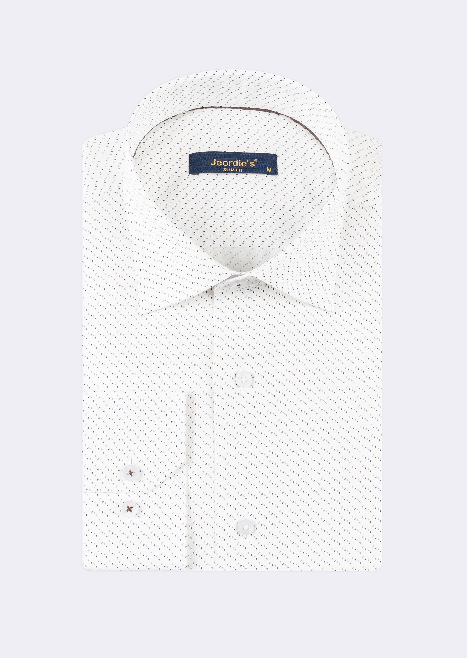 White - Brown Long Sleeve Shirt