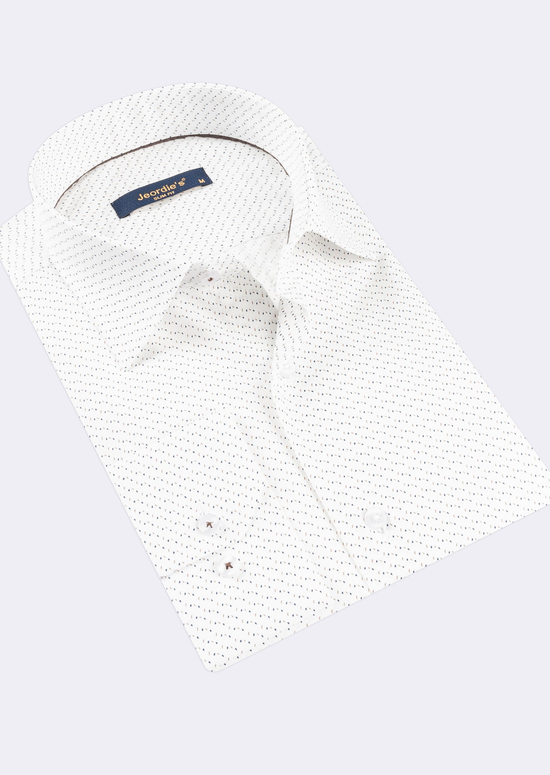 White - Brown Long Sleeve Shirt