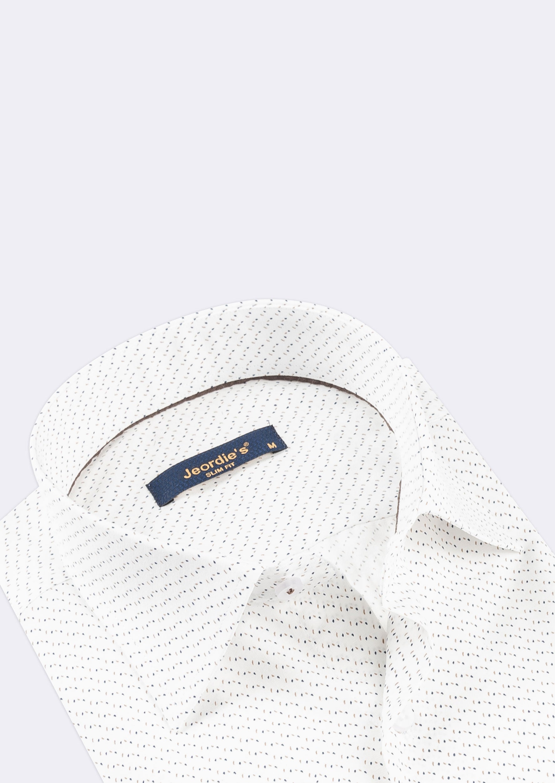 White - Brown Long Sleeve Shirt