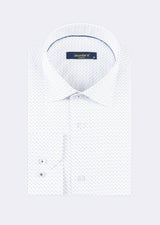White - Navy Long Sleeve Shirt