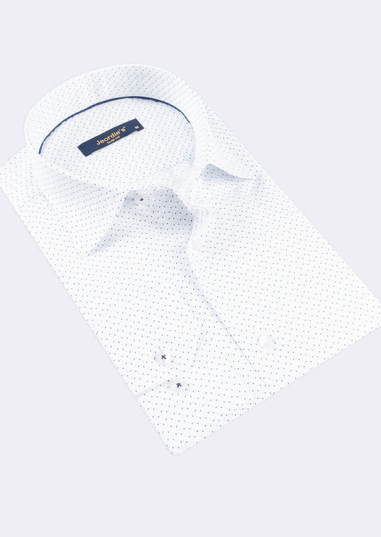 White - Navy Long Sleeve Shirt