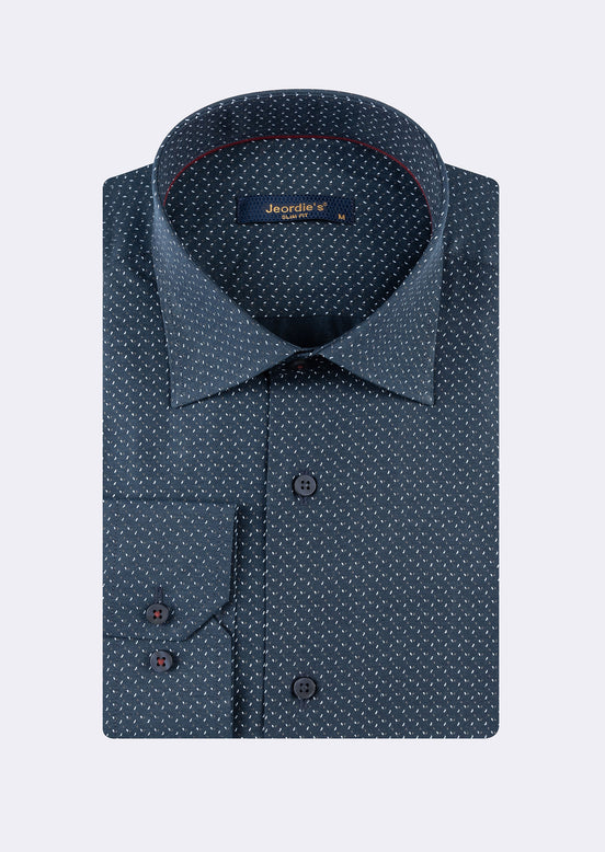 Navy - Beige Long Sleeve Shirt