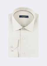 Beige - Brown Long Sleeve Shirt