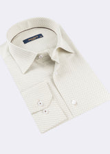 Beige - Brown Long Sleeve Shirt
