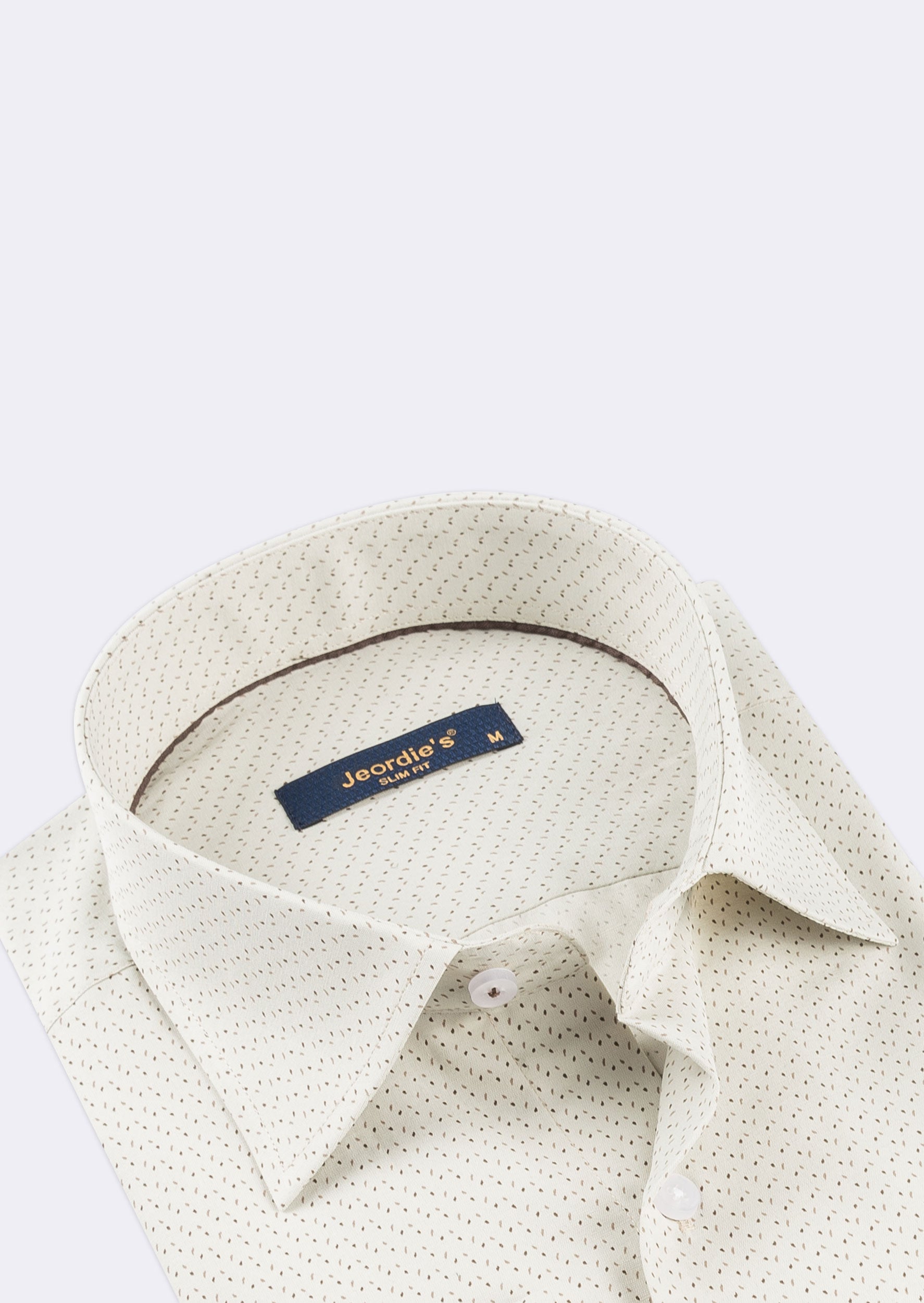 Beige - Brown Long Sleeve Shirt