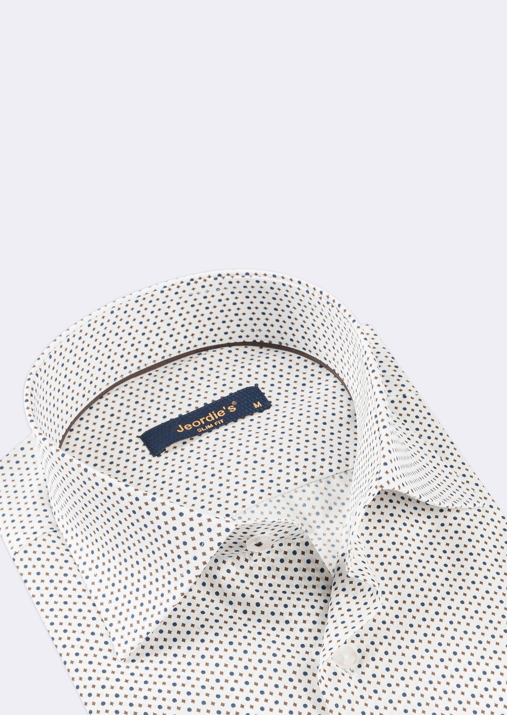 Beige - Navy Long Sleeve Shirt