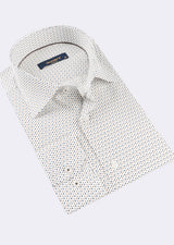 Beige - Navy Long Sleeve Shirt