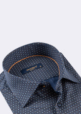 Navy - Beige Long Sleeve Shirt