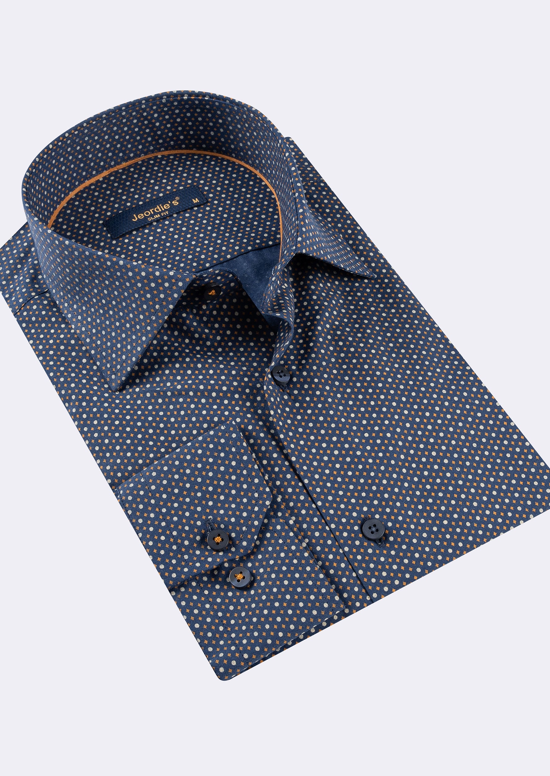 Navy - Beige Long Sleeve Shirt
