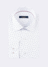 White - Navy Long Sleeve Shirt