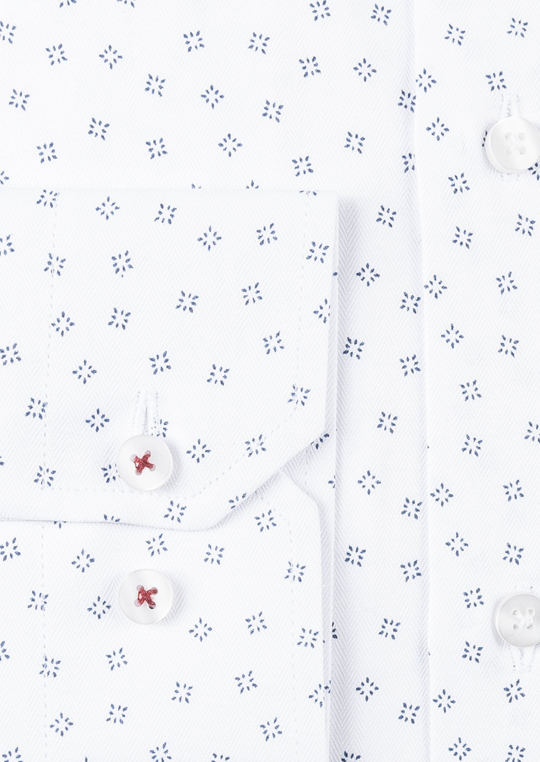 White - Navy Long Sleeve Shirt