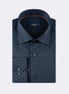 Navy - Brown Long Sleeve Shirt