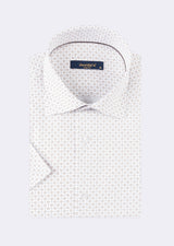 White - Beige Short Sleeve Shirt