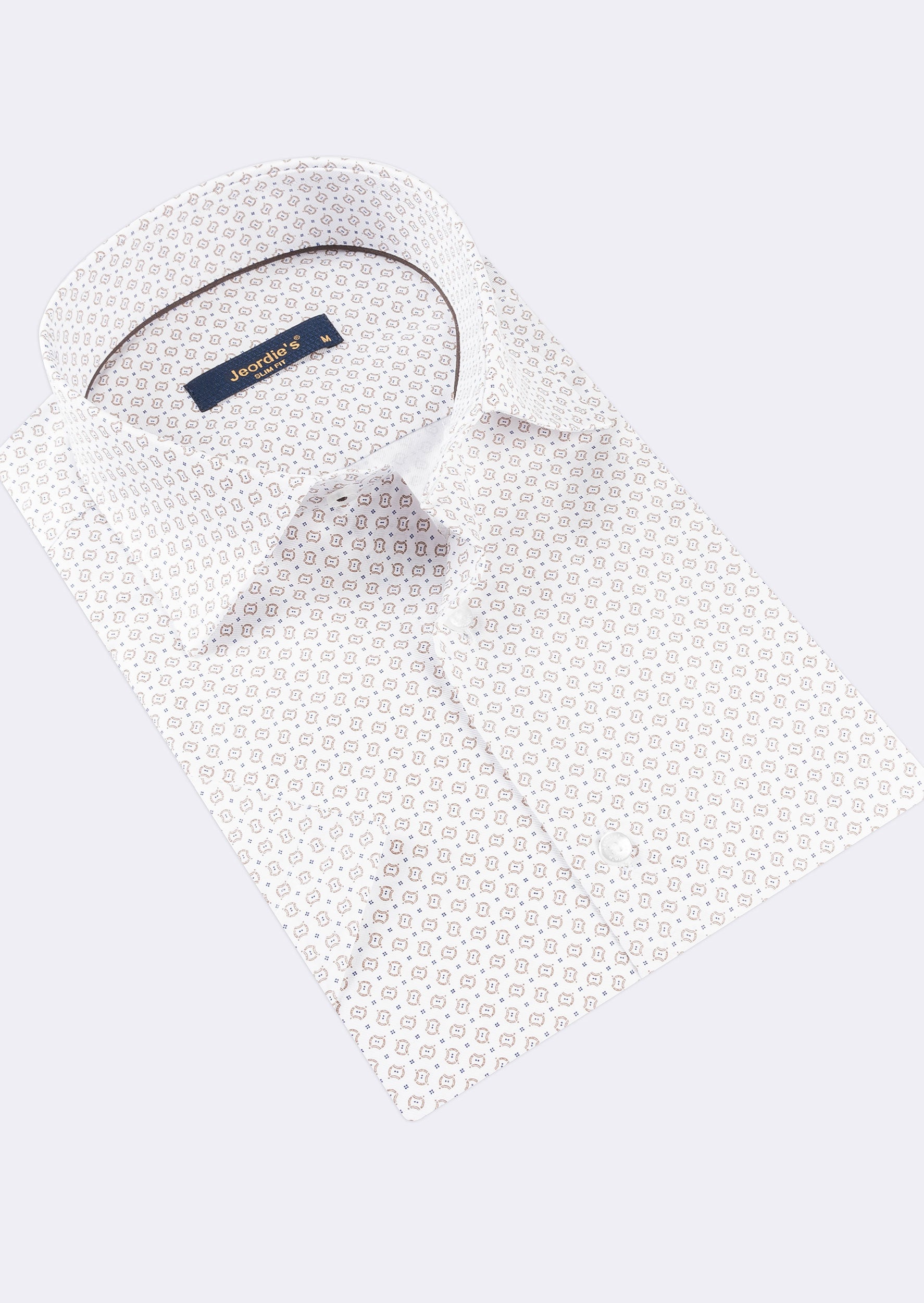 White - Beige Short Sleeve Shirt