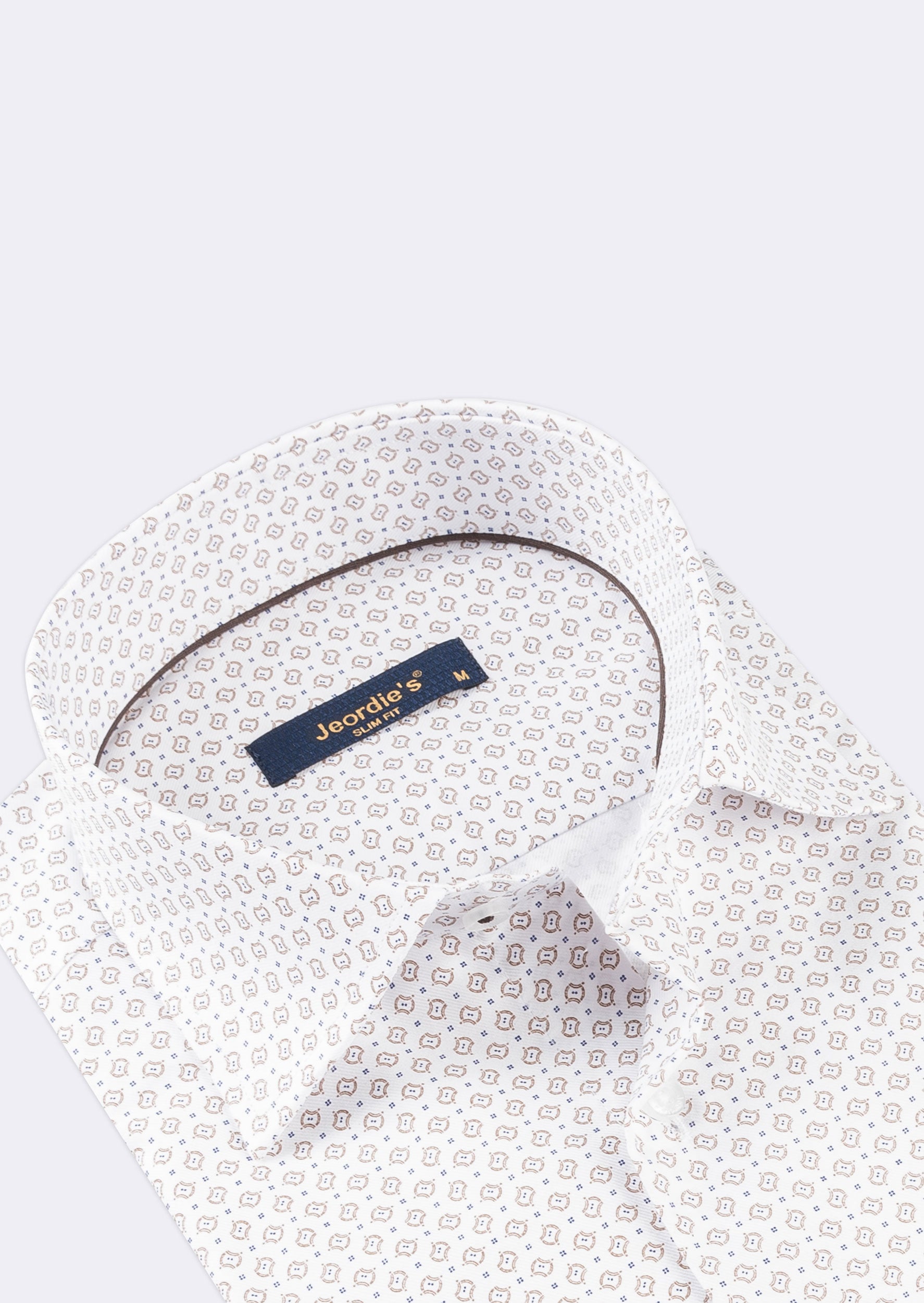 White - Beige Short Sleeve Shirt