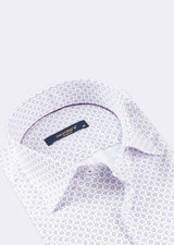 White - Lilac Short Sleeve Shirt