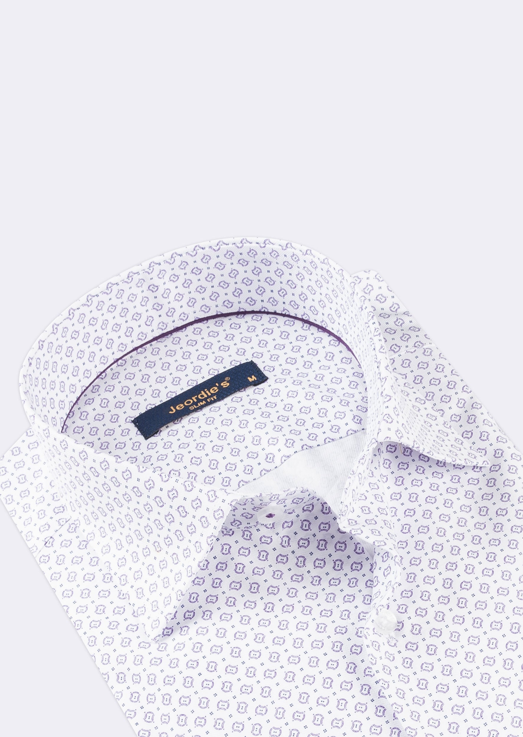 White - Lilac Short Sleeve Shirt