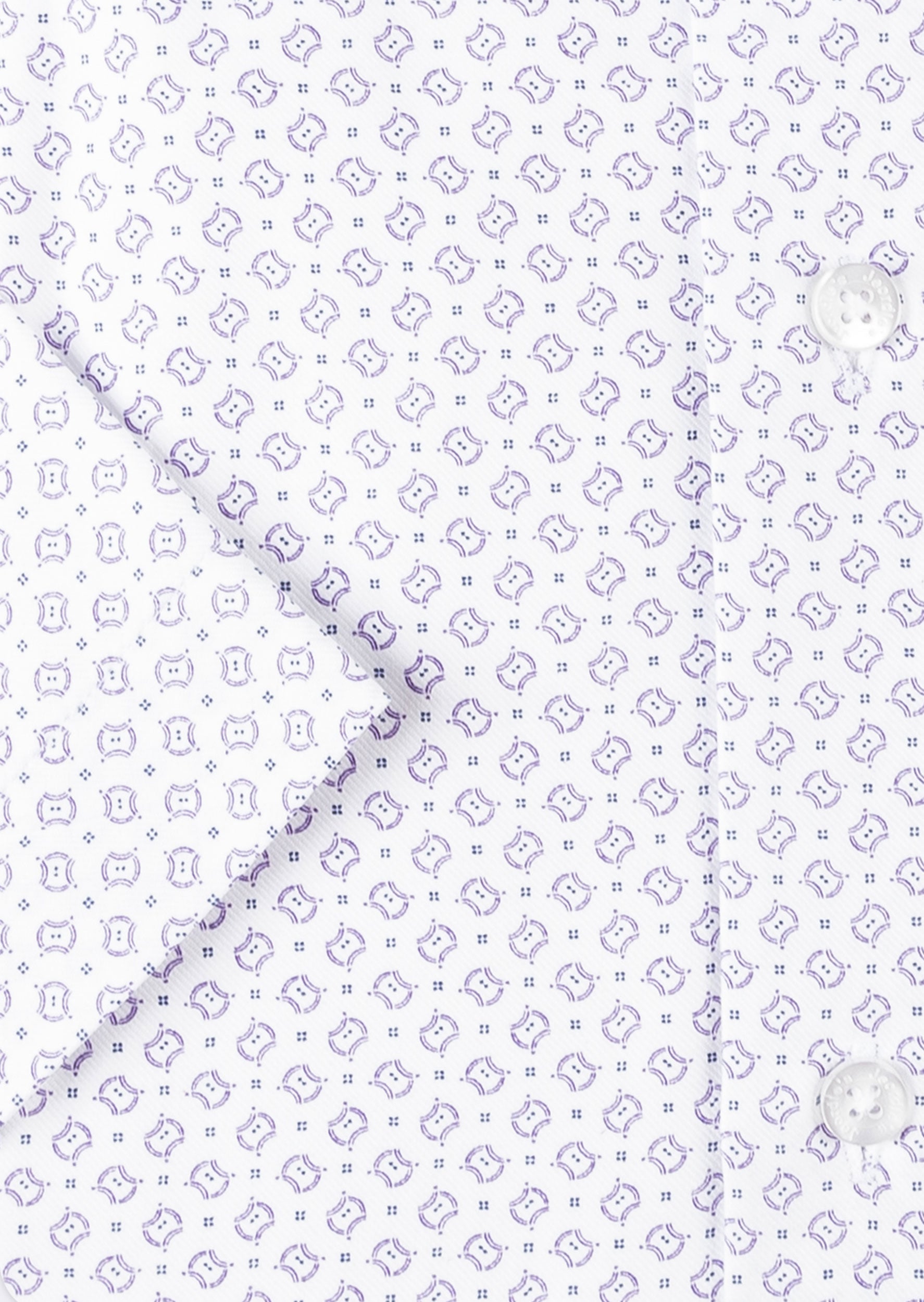 White - Lilac Short Sleeve Shirt