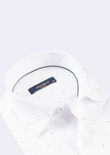 White - Navy Short Sleeve Shirt