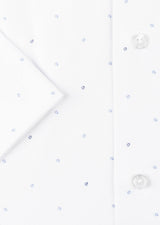 White - Navy Short Sleeve Shirt