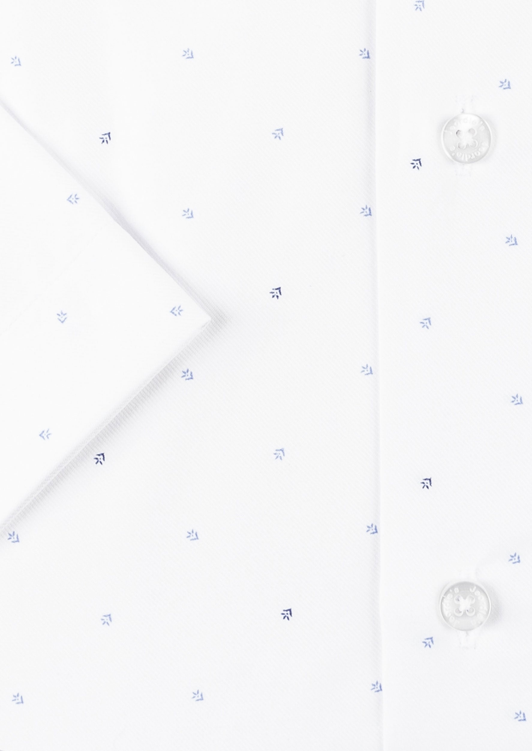 White - Navy Short Sleeve Shirt