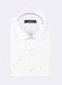 White - Purple Short Sleeve Shirt