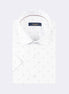 White - Brown Short Sleeve Shirt