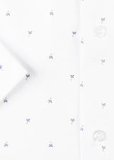 White - Navy Short Sleeve Shirt