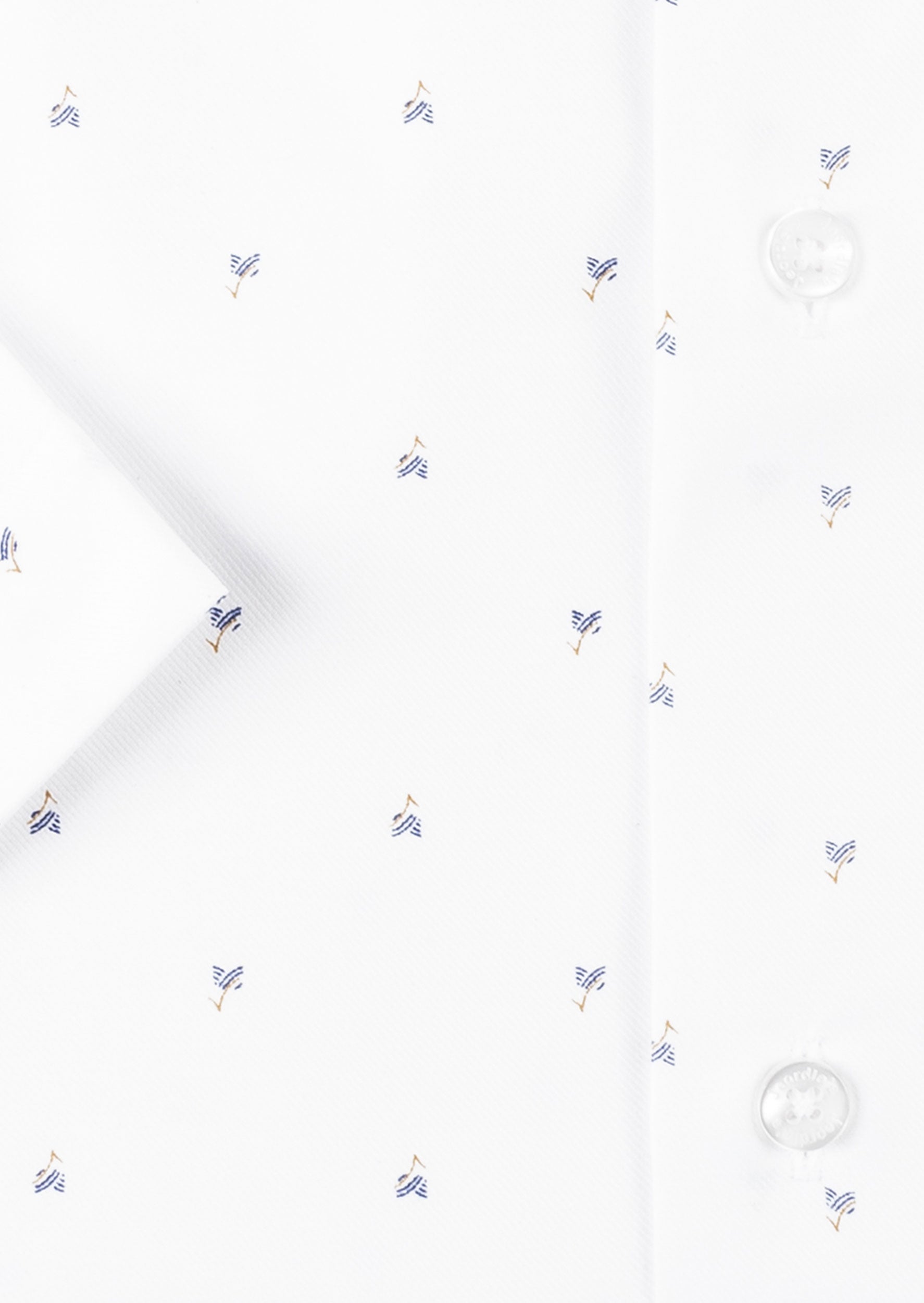 White - Navy Short Sleeve Shirt
