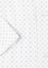 White - Brown Short Sleeve Shirt