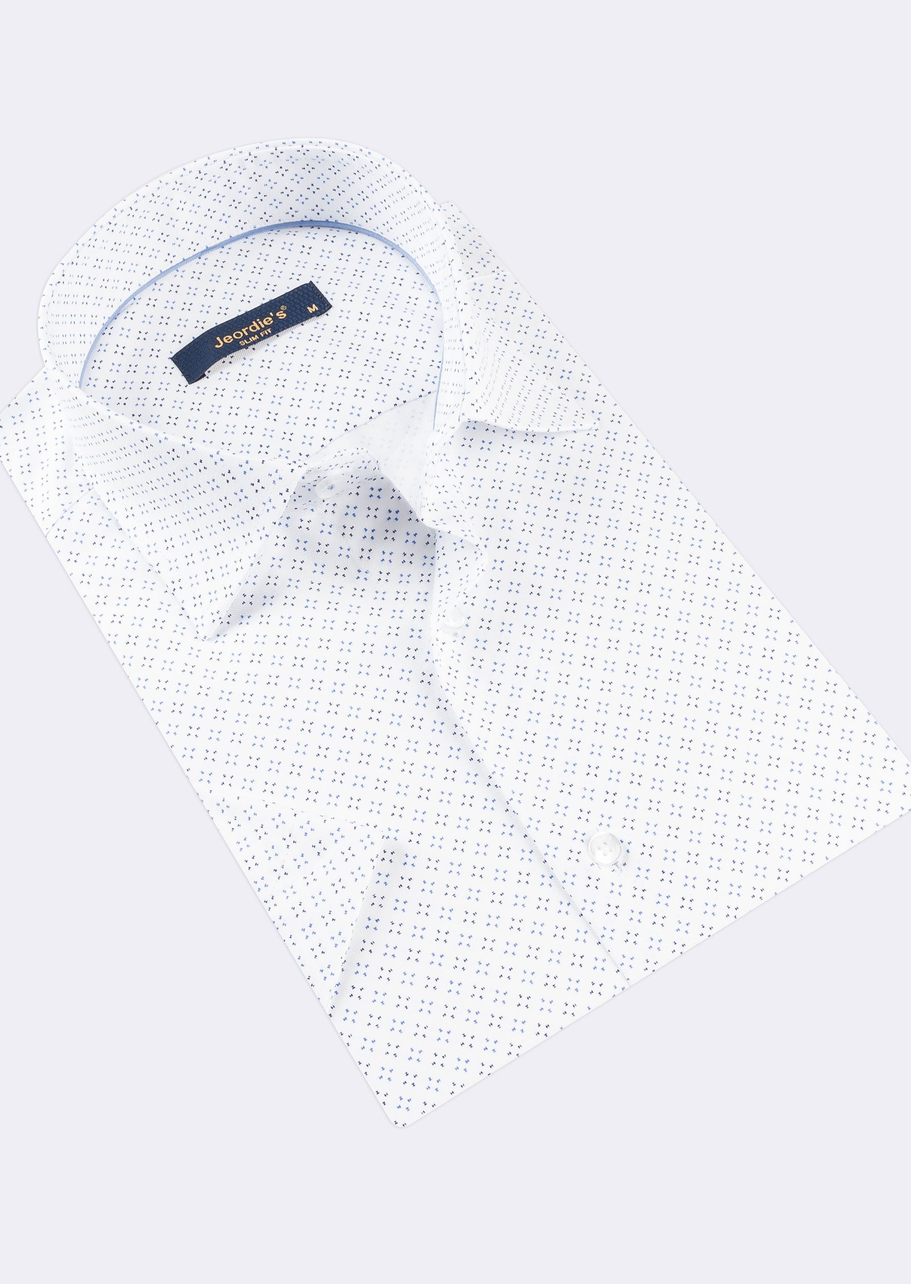 White - Blue Short Sleeve Shirt