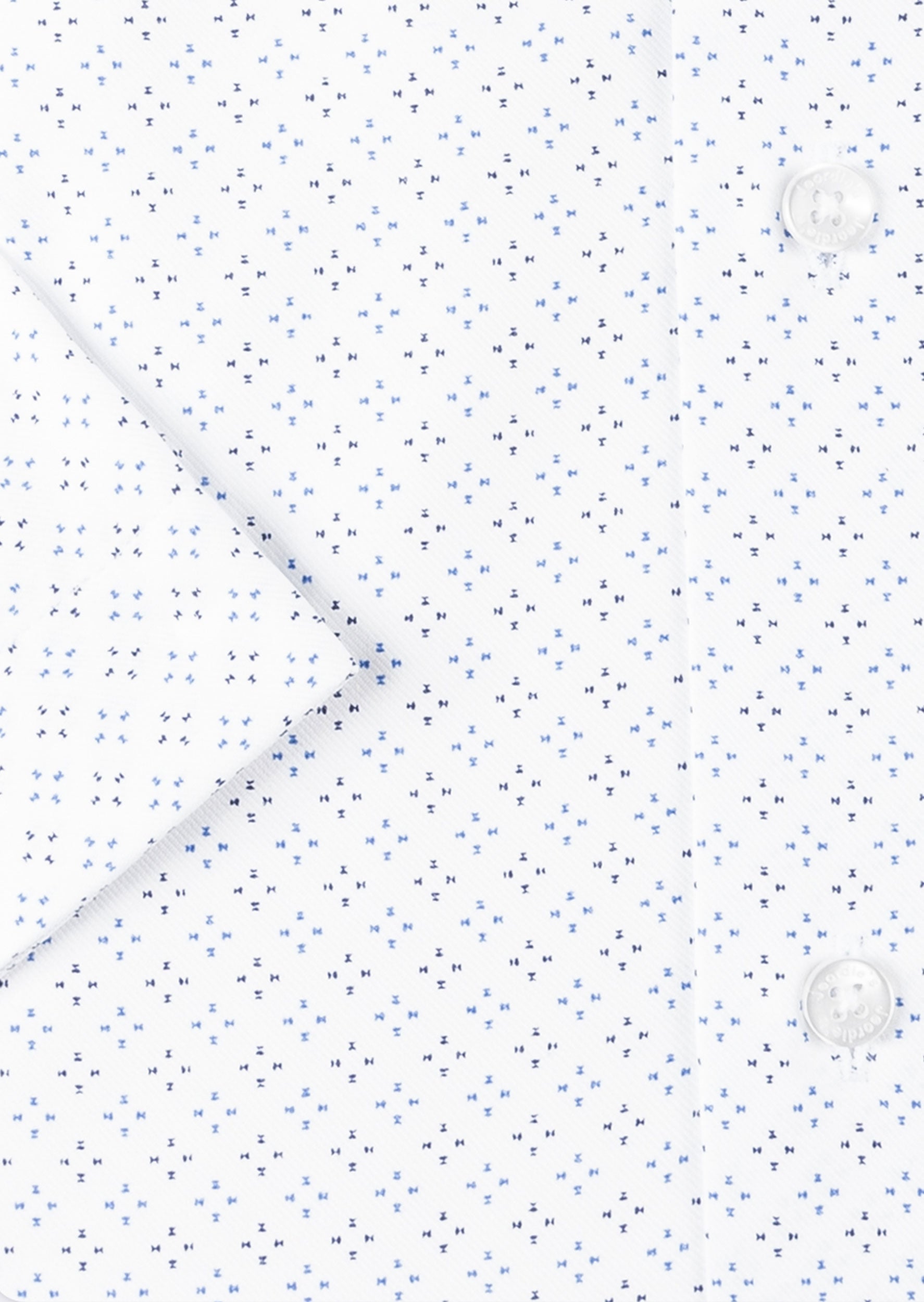 White - Blue Short Sleeve Shirt