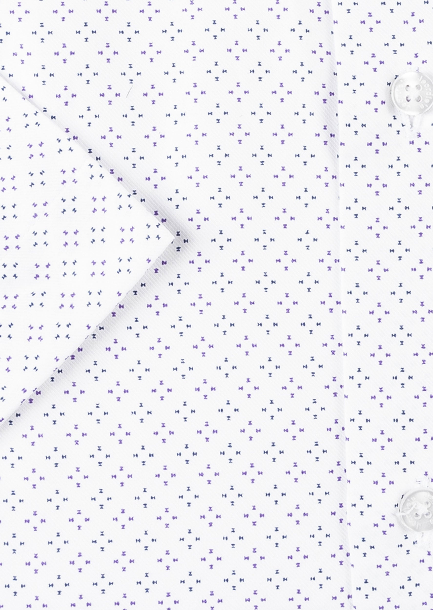 White - Purple Short Sleeve Shirt