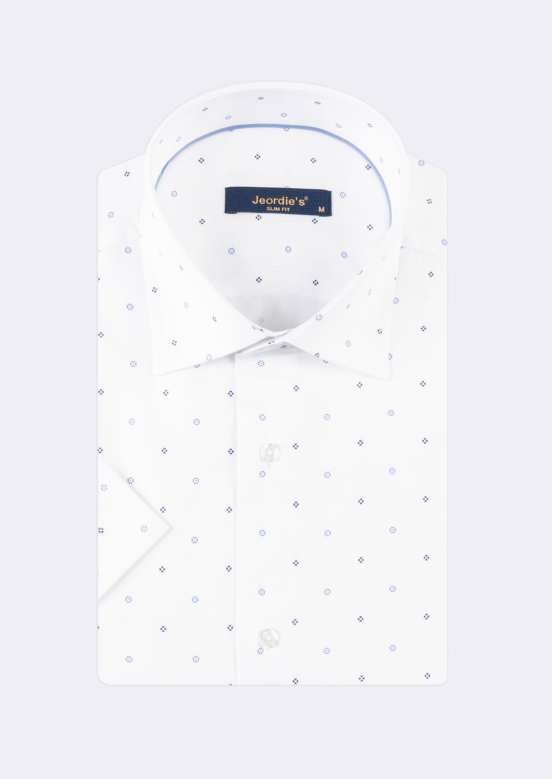 White - Blue Short Sleeve Shirt