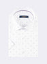 White - Purple Short Sleeve Shirt