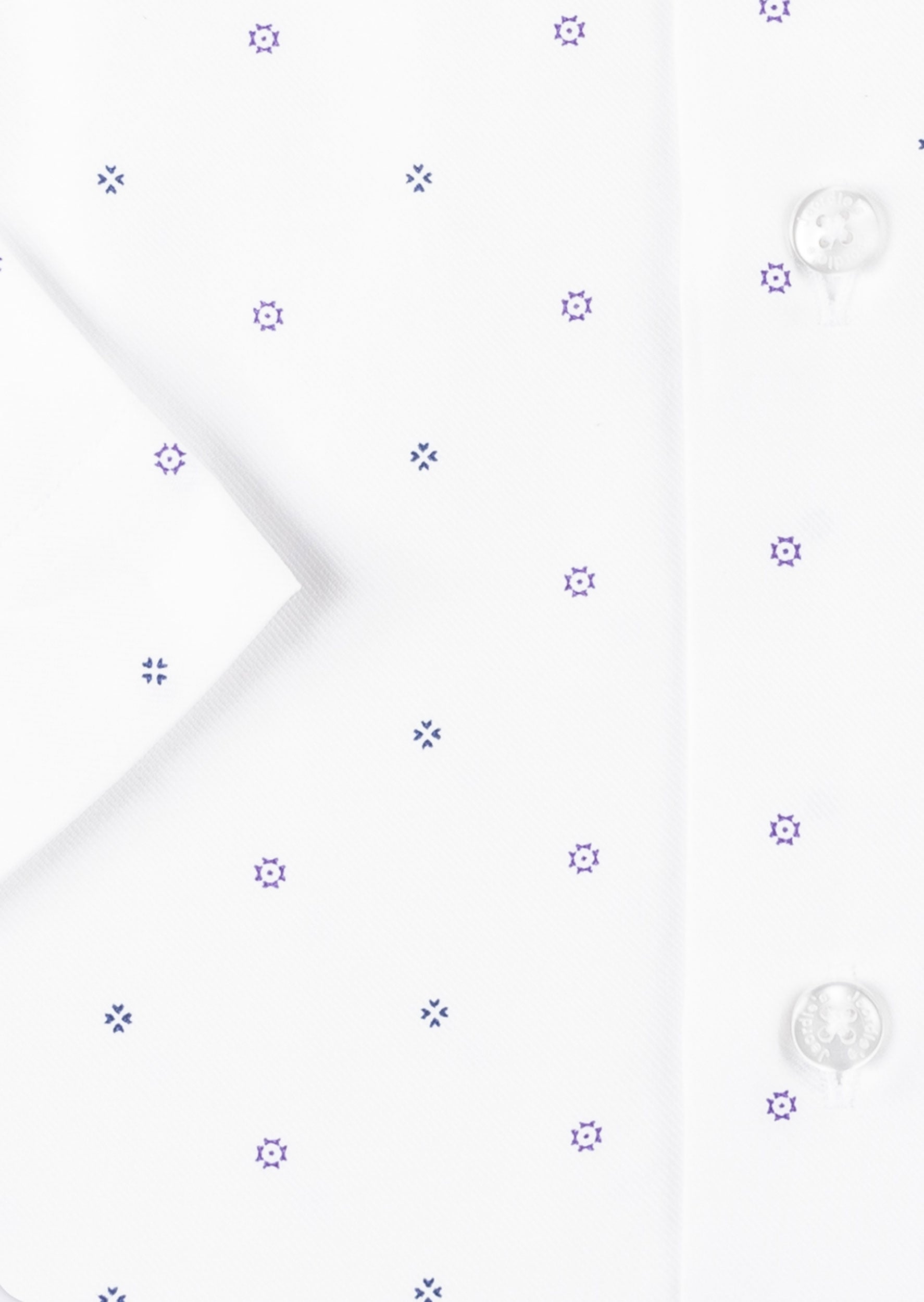White - Purple Short Sleeve Shirt