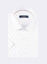White - Burgundy Short Sleeve Shirt