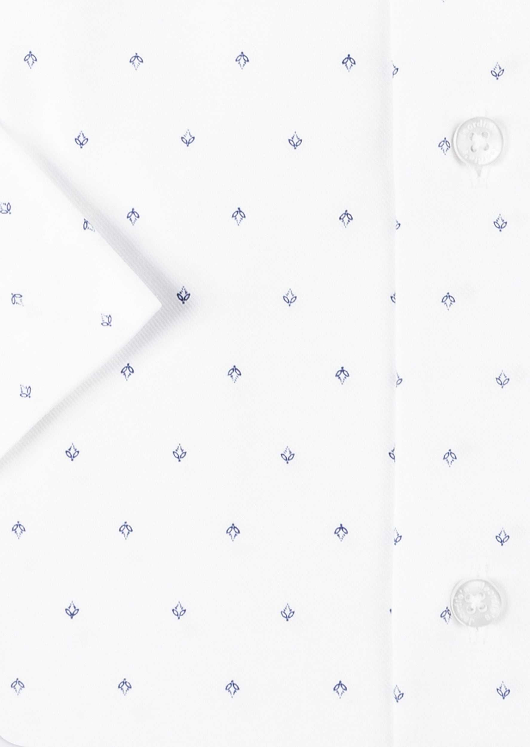 White - Navy Short Sleeve Shirt