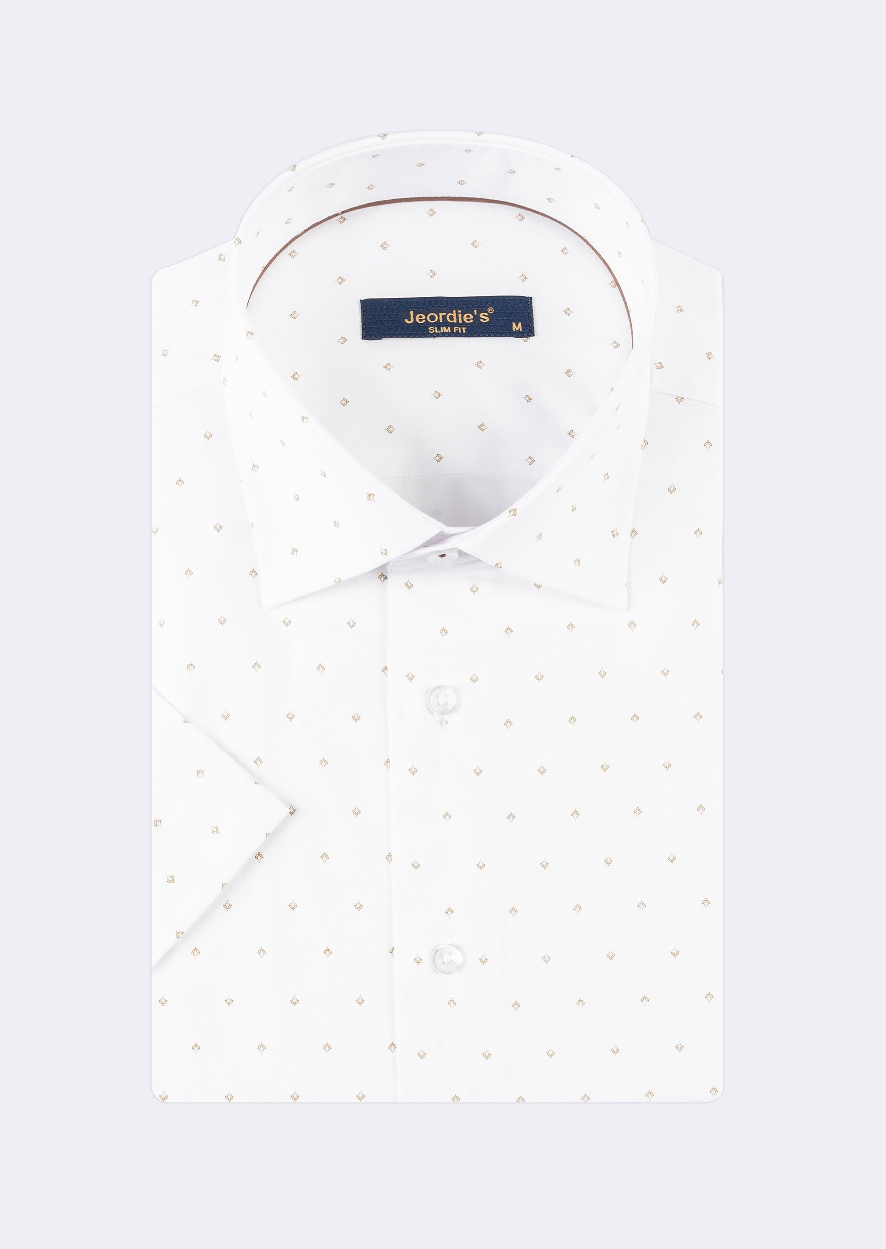 White - Beige Short Sleeve Shirt