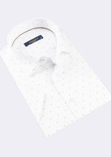 White - Beige Short Sleeve Shirt