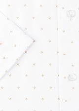White - Beige Short Sleeve Shirt