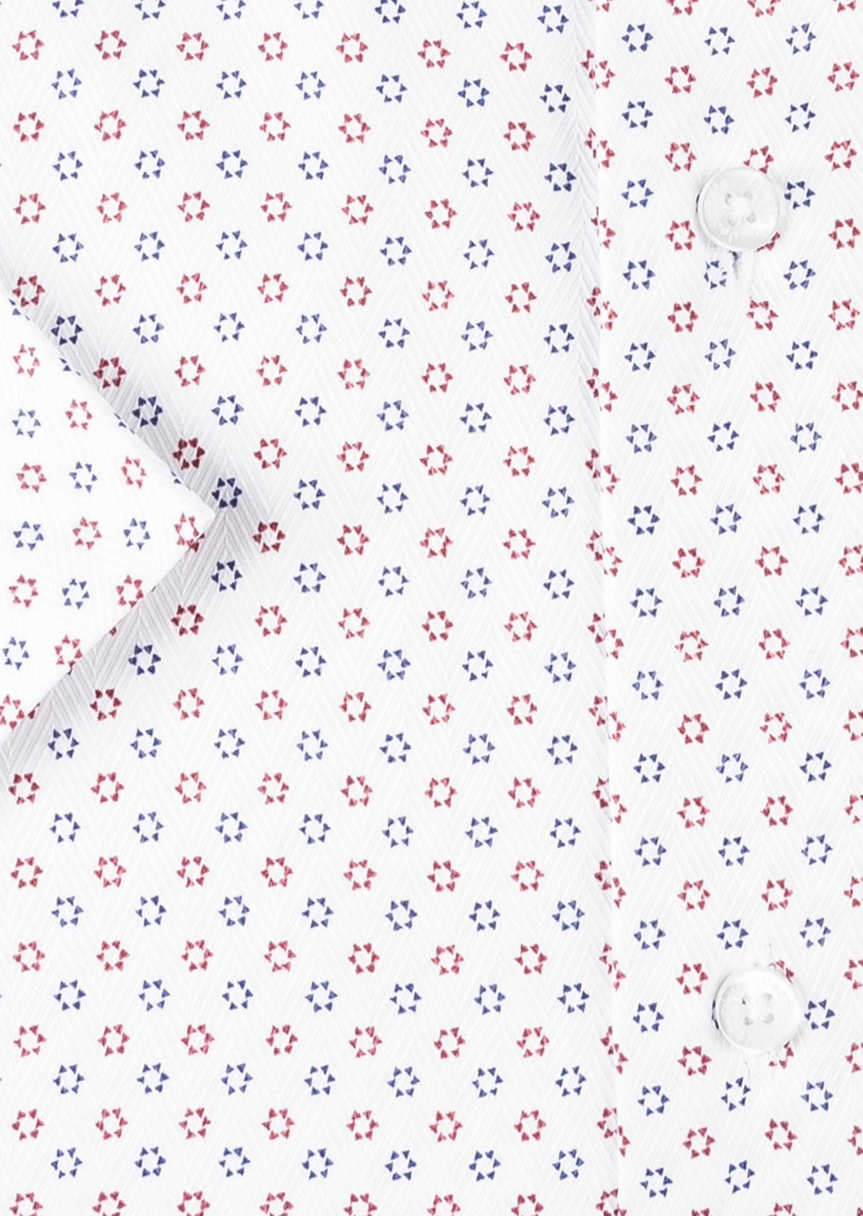 White - Burgundy Short Sleeve Shirt