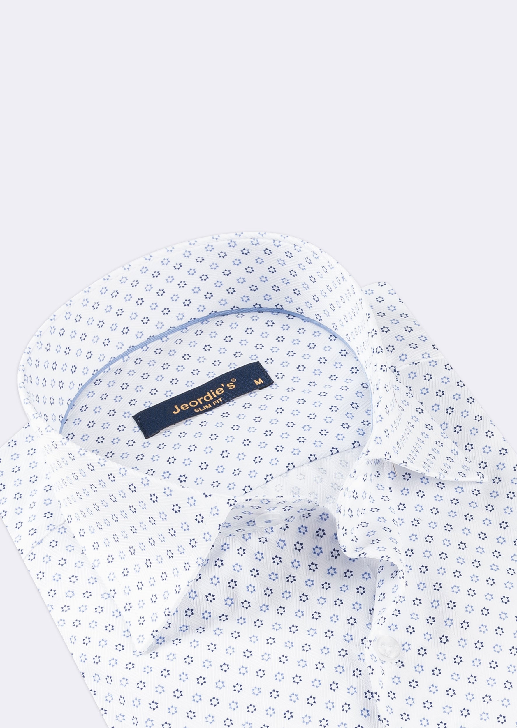 White - Navy Short Sleeve Shirt